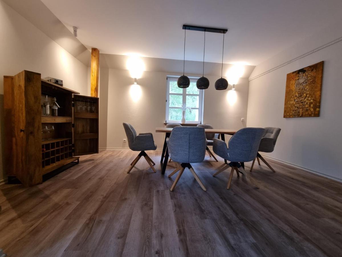 5 Sterne Bahnhoftraum, Appartement "Waldliebe" 133Qm, Grosse Terrasse 70Qm, Qr Code Scannen Fuer Virtuellen Rundgang, Premium Ausstattung Braunfels Kültér fotó