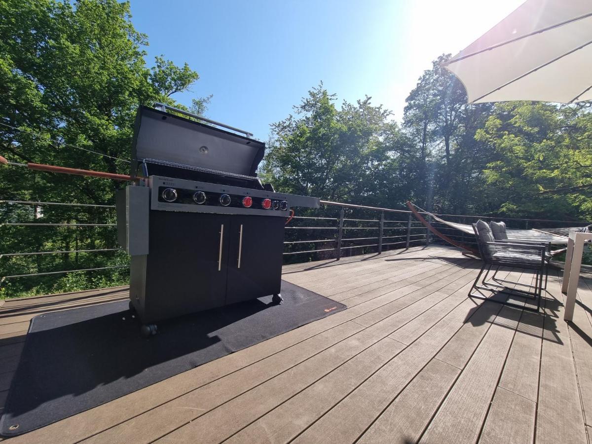 5 Sterne Bahnhoftraum, Appartement "Waldliebe" 133Qm, Grosse Terrasse 70Qm, Qr Code Scannen Fuer Virtuellen Rundgang, Premium Ausstattung Braunfels Kültér fotó